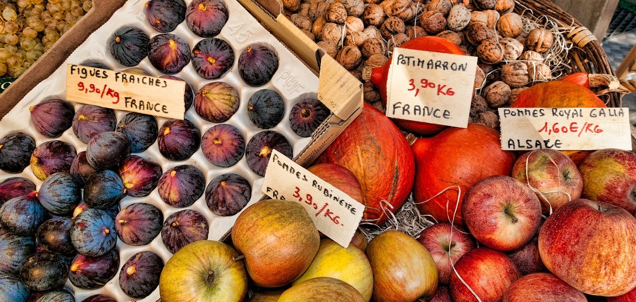 fruits marché automne